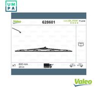 Valeo Wiper Blade OptiBlade 628601 - 600mm (24") Front Truck Passenger Side