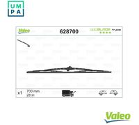 Valeo Wiper Blade 628700 – Fits Ford Australia Transit 2.4L, MAN SD 11.413 (1975-1986)