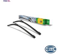 HELLA 9XW 358 164-091 Easy Set OE Wiper Blade - SetOE6053 - Flat Wiper Blade - for Left-Hand Drive Vehicles - 600/525 mm - 24/21 Inch - Front - Quantity: 2