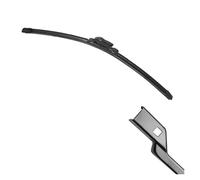 Wiper Blade Car Wiper Blades Universal Soft Double Layer Rubber Frameless Bracketless Brushes Accessories Windshield Windscreen Car Wiper(17inch (425mm),Top Lock 19mm)