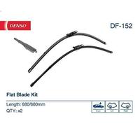 Denso Wiper Blade DF-152 - Flat 680/680mm Pinch-Tab All-Season - Fits Ford Mondeo V