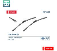 Wiper Blade Window Passenger Driver Side 500/500mm Fits Bmw 1 Series Denso Df034