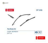 DENSO Flat Wiper blade DF-036 650/400 Flat wiper blade for left-hand drive vehicles OPEL: Corsa D Hatchback, Corsa E Hatchback