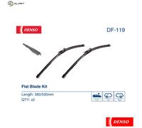 WIPER BLADE DF-119 FOR SMART FORTWO/Cabrio/HATCH/PEQUENO M132.930/910 1.0L 3cyl