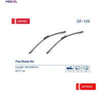 Wiper Blade Window Passenger Driver Side 600/580mm Fits Alpina BMW DENSO DF129