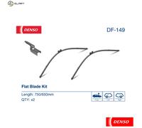 WIPER BLADE DF-149 FOR PEUGEOT 308/SW/CC FORD CITROEN C4/II/LOUNGE DS4 1.6L 4cyl