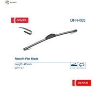 DENSO Flat Windscreen Wiper Blade DFR-003 Left Hand Drive