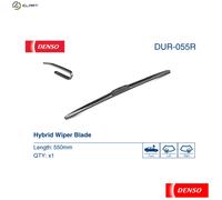 Denso Driver Wiper Blade Fits LHD RHD Subaru Suzuki Toyota Vauxhall VW DUR055R