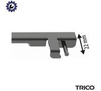 Trico Exact Fit Wipers - Beam Blade | Length:700/650MM | Set of Front Wipers for Ford: Kuga II/II Van | Peugeot 307/307 SW/307 SW Estate Van/Break | Mercedes-Benz Vito Bus/Van/, Viano