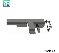 Trico Exact Fit Wipers - Beam Blade | Length:700/650MM | Set of Front Wipers for Ford: Kuga II/II Van | Peugeot 307/307 SW/307 SW Estate Van/Break | Mercedes-Benz Vito Bus/Van/, Viano