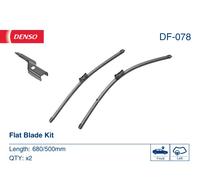 Denso Passenger Driver Wiper Blade 680/500mm Fits LHD Audi Bentley Jaguar DF078