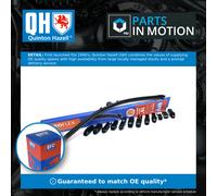 Quinton Hazell Aeroflex Universal 406 mm / 16" Inch Flat Front Windscreen Wiper Blade Replacement with QH Multi-Fit Adapters Compatible with 99% of Cars