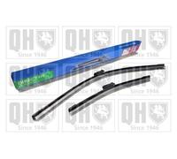 Quinton Hazell Front Window Wiper Blade Set | 24inch & 14 Inches / 610 & 355 mm | Push Button | Driver and Passenger Side Car Windscreen Wipers