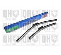 Quinton Hazell Front Window Wiper Blade Set | 24 inch & 26 Inches / 610 & 660 mm | Bayonet Arm Fits Renault| Driver and Passenger Side Car Windscreen Wipers