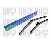 Quinton Hazell Front Window Wiper Blade Set | 24 inch & 16 Inches / 610 & 406 mm | Push Button | Driver and Passenger Side Car Windscreen Wipers