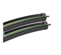 Wiper Blade Front Windshield Wiper Blades 2piece Windscreen Window Accessories For Volvo For V50 2004 2005 2006 2007 2008 2009 2010 2011 2012 Windscreen Wipers(Black-Green,A)