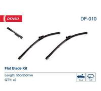Denso Wiper Blade DF010 - Flat Front Pair (Passenger & Driver) Fits Audi A6 & A6 Allroad 550/550