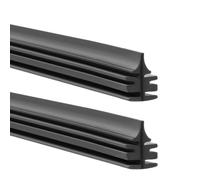 Wiper Blade Refills, 2 Pcs Natural Rubber Wiper Blades - Universal Wiper Rubber Strips Frameless Wiper Blade Refills for Cars Vans Trucks, Replacement Rubber for Windscreen Wipers 28 Inches