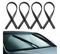 Wiper Blade Refills 4Pcs Car Windscreen Wipers Rubber Durable Silicone Material Wiper Strip Easy Installation for Clear Vision Suitable for Various Weather Conditions (70cm)