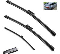 Wiper Blade Set for Audi A4 B8 2009-2016,24 + 20 + 16 Zoll Front Rear Windshield Wipers Automotive Durable Aerodynamic Replacement Blades Rain Brushes Arm Set