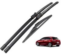 Wiper Blade Set for C4 Schrägheck 2010 2011 2012 2013 2014 2015 2016 2017 2018, Front Rear Windshield Wipers Automotive Durable Aerodynamic Replacement Blades Rain Brushes Arm Set