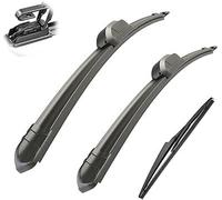 Wiper Blade Set for Hyundai Tucson MK2 ix35 2010-2015 24in+16in+12in, Front Rear Windshield Wipers Automotive Durable Aerodynamic Replacement Blades Rain Brushes Arm Set