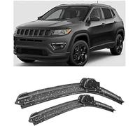 Wiper Blade Set for Jeep Compass MP/552 2016-2023 24in+18in, Front Rear Windshield Wipers Automotive Durable Aerodynamic Replacement Blades Rain Brushes Arm Set