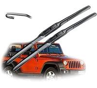 Wiper Blade Set for Jeep Wrangler JK 2007 2008 2009 2010 2011 2012 2013 2014 2015 2016 2017 16in+16in, Front Rear Windshield Wipers Automotive Durable Aerodynamic Replacement Blades Rain Brushes Arm S