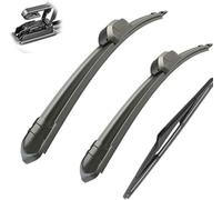 Wiper Blade Set for Land Rover Discovery 3 4 / LR3 LR4 2004-2016 22in+22in+16in, front and rear windscreen wipers-Wiper Blades, Replacement Car Windscreen Wiper Blade Bundle,W