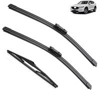 Wiper Blade Set for Mazda CX5 CX-5 CX 5 KF MK2 2017 2018 2019 2020 2021 2022 2023 Front Rear Windshield Wipers Automotive Durable Aerodynamic Replacement Blades Rain Brushes Arm Set