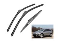Wiper Blade Set For Mazda For CX-7 CX7 2007 2008 2009 2010 2011 2012 2013 Front Rear Wiper Blades Brushes Cutter Accessories J Hook