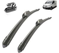 Wiper Blade Set for Renault Trafic X83 2001-2010 2011 2012 2013 2014, Aerodynamic All-Climate Front and Rear Windshield Replacement