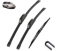 Wiper Blade Set for Toyota Sienna XL20 2006-2010 26+19+16in， Front Rear Windshield Wipers Automotive Durable Aerodynamic Replacement Blades Rain Brushes Arm Set