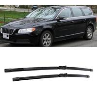 Wiper Blade Set for Volvo V70 MK3 2008-2016 26in+20in, Front Rear Windshield Wipers Automotive Durable Aerodynamic Replacement Blades Rain Brushes Arm Set