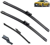 Wiper Blade Set for VW Golf 8 VIII Schrägheckvariante 2019-2023 R Line GTI Front Rear Windshield Wipers Automotive Durable Aerodynamic Replacement Blades Rain Brushes Arm Set