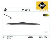 Wiper Blade SWF 116612 For VW, OPEL, SAAB, MERCEDES-BENZ, HONDA