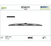 VALEO 574111 Wiper Blade for BMW,DAIHATSU,HONDA,MAZDA,MITSUBISHI,NISSAN,PORSCHE,