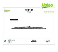 Wiper Blade VALEO 574111 For BMW, VOLVO, PORSCHE, MITSUBISHI, TOYOTA, MAZDA, HON