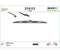 Wiper Blade VALEO 574112 Front for ,ABARTH,ALFA ROMEO,AUDI,AUTOBIANCHI,BEDFORD,B
