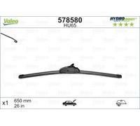 Wiper Blade VALEO 578580 Driver side for CITROËN,FIAT,FORD,GEELY,HONDA,HYUNDAI,I