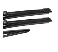 Wiper Blades 3PCS Front And Rear Windshield Wipers Suitable For Ford For Puma 2019-2025 Automotive Windshield Accessories CAVINBDZ(Black)