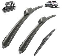 Wiper Blades Front Rear Kit for KIA Stonic 2016-2021,All-Weather Performance,Durable,Streak-Free Windshield Wipers,Easy Installation