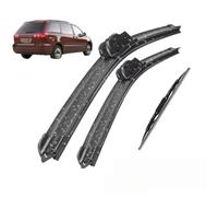 Wiper Blades Set for Toyota Sienna XL20 2006-2010 | 3PC Front Rear Windscreen Kit Rubber with OEM-Spec Connector Squeak-Free Performance in Rain & Snow