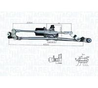 MAGNETI MARELLI 064376100010 Wiper motor