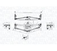 Wiper mechanism Magneti Marelli 085570190010 for AUDI SEAT SKODA VW