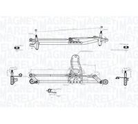 Wiper mechanism Magneti Marelli 085570729010 for BMW