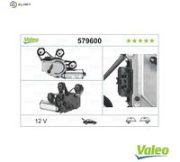 Valeo Wiper Motor Rear 579600 - Fits Mercedes S203 C-Class A2038200542