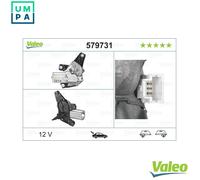 VALEO - Wiper Motor - Rear - 579731 - PRIMASTAR (X83) (01-) , TRAFFIC 2 (EL, FL, JL) (01-) , 6