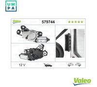 Valeo 579744 Rear Window Windscreen Wiper Motor 12V Replacement Spare LHD RHD