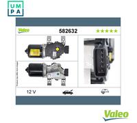 Valeo Wiper Motor 582632 for Renault H4B453/451/401 0.9L B4D 403/H4D 400 1.0L 3cyl